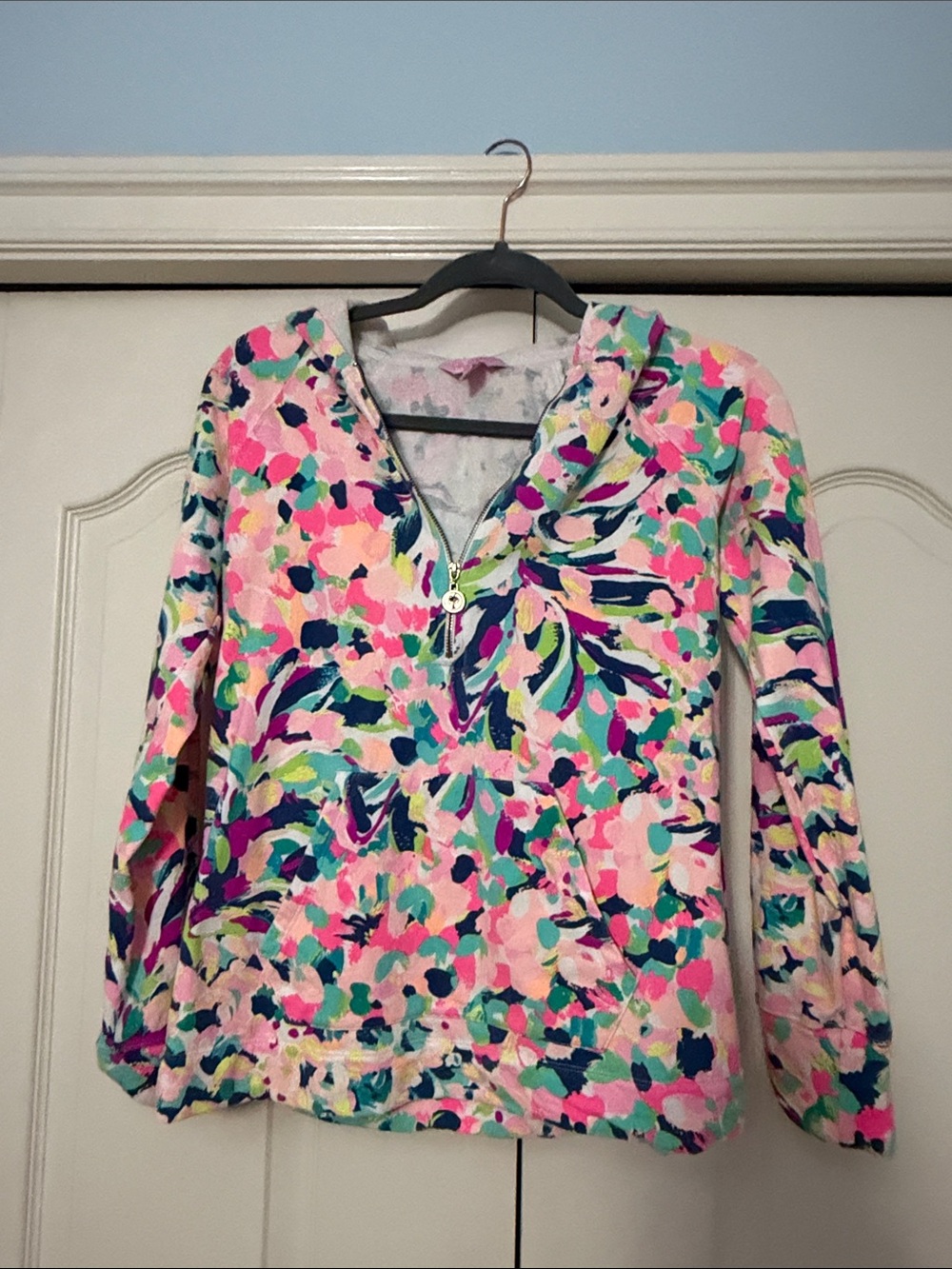 Lilly Pulitzer Pastel Multi Floral Zip Hoodie
